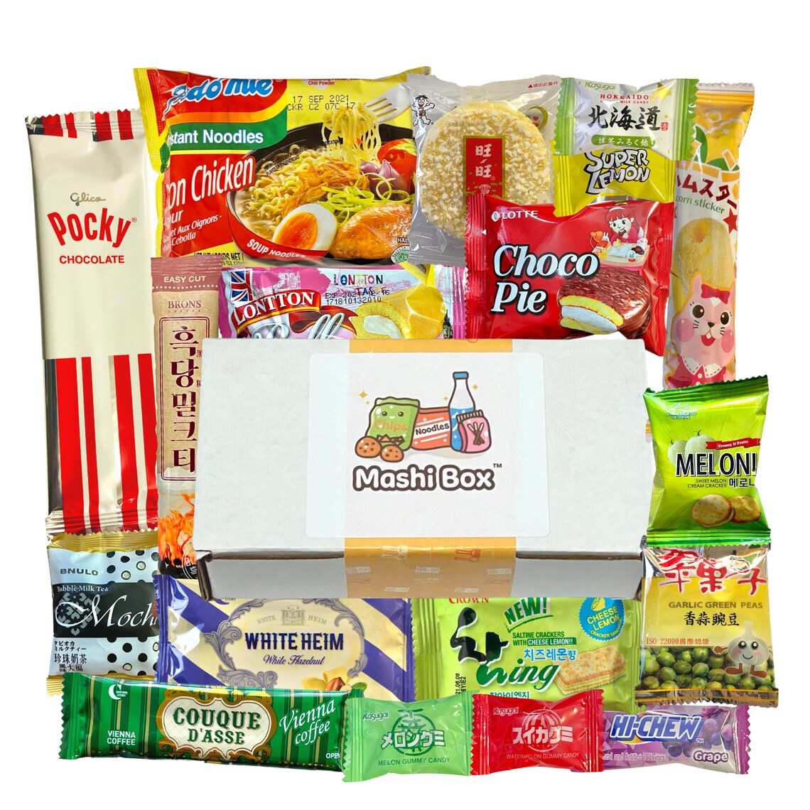Mini Asian Snack Box 18 Pieces w/1 FULL SIZE Item Variety of Etsy