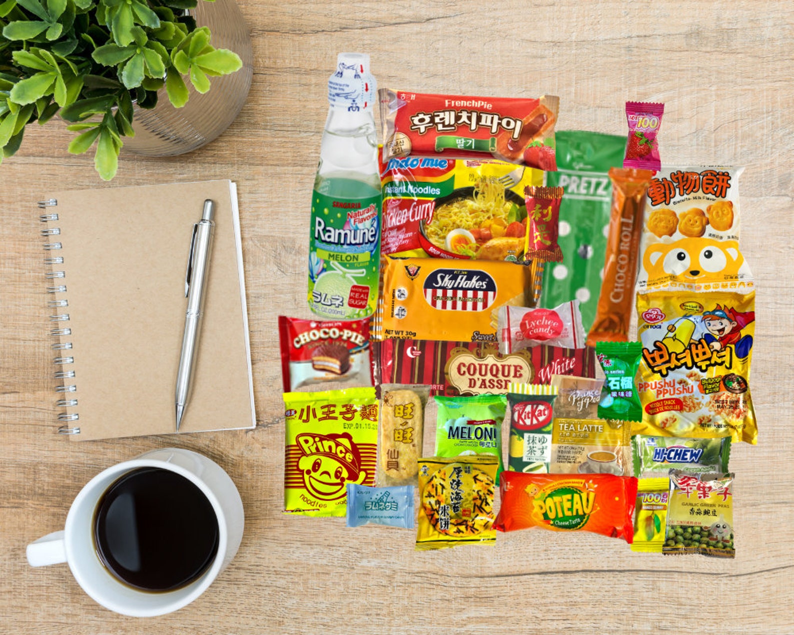 Asian Snack Box 25 Pieces w/3 FULL SIZE Assortment of Etsy