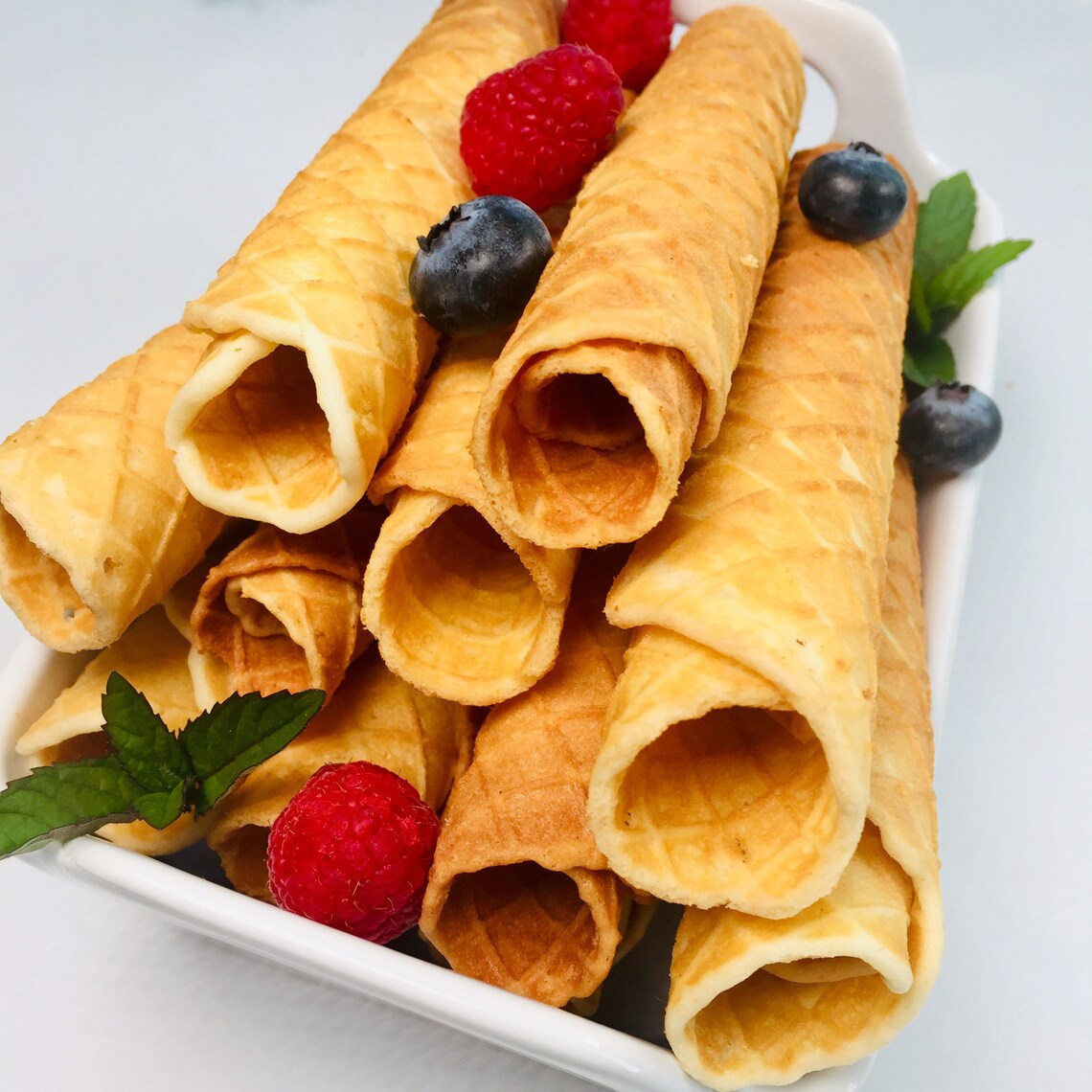 Rolled Wafers European Style Homemade waffles Etsy