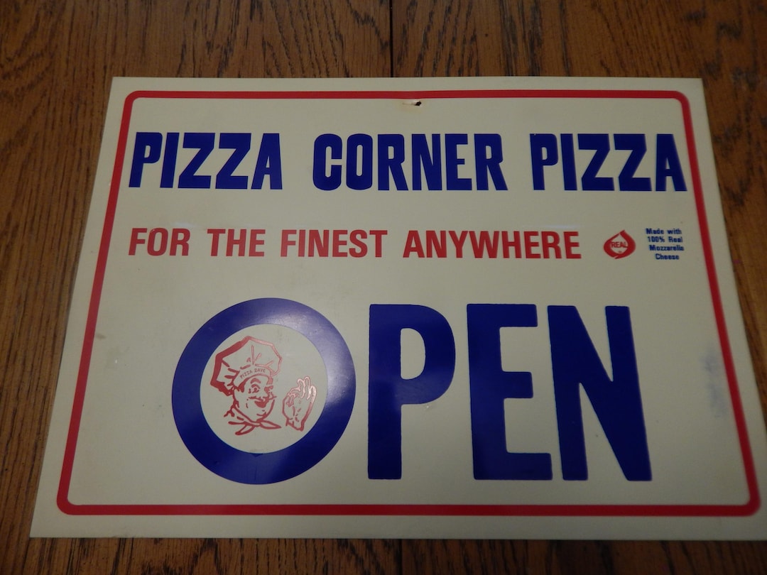 Pizza Corner Pizza Open/closed Door Sign Pizza Dave Valley City North ...