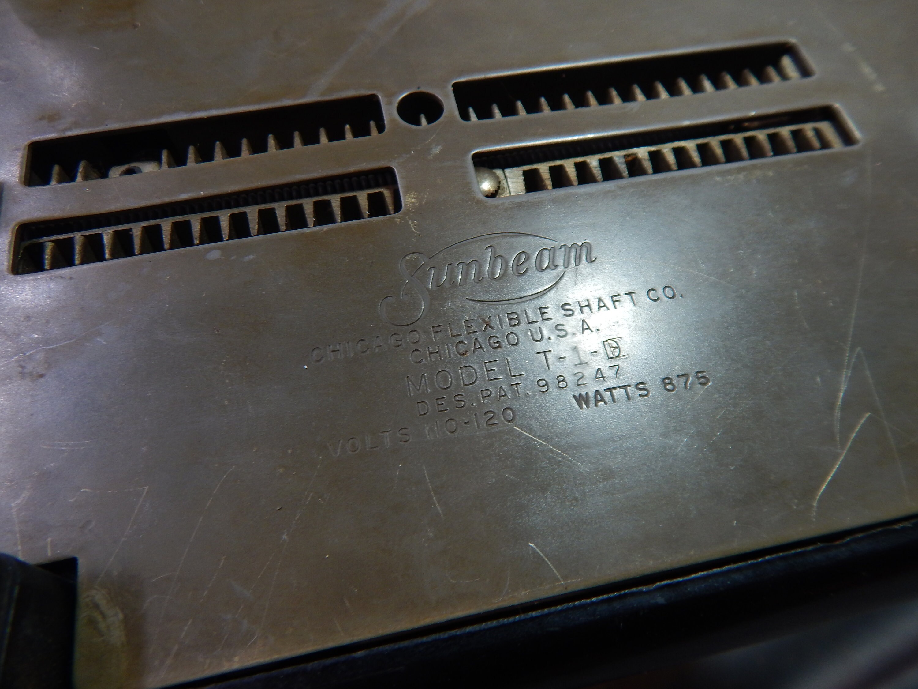 Art Deco 1930s Sunbeam Toaster, Model T7, Flexible Shaft Company, Made