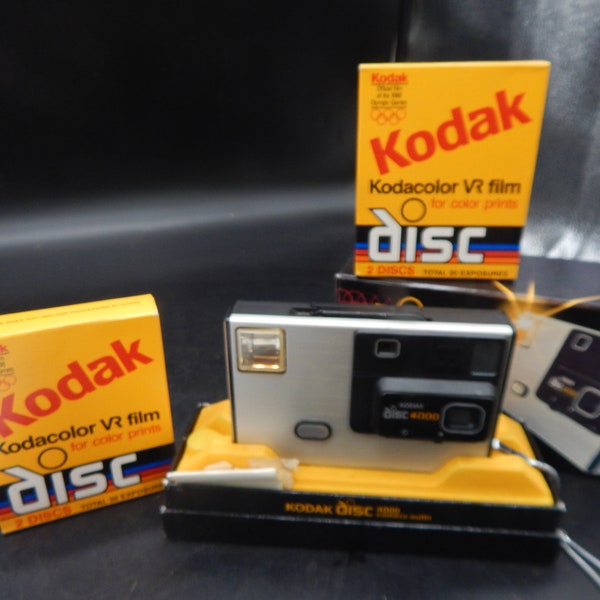 Kodak Disc Camera Original Box with 2 boxes Unused Film Discs (4 total)