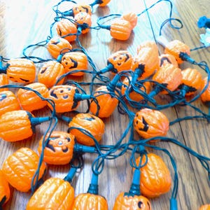 Halloween Pumpkin Jack O&#39;Lantern String Lights Indoor Only