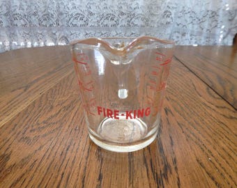 Vintage Fire King Measuring Cup 8 ounces