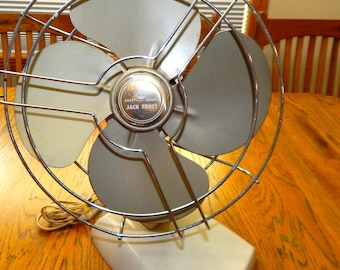 Jack Frost Electric Table Top Fan Vintage 1960s