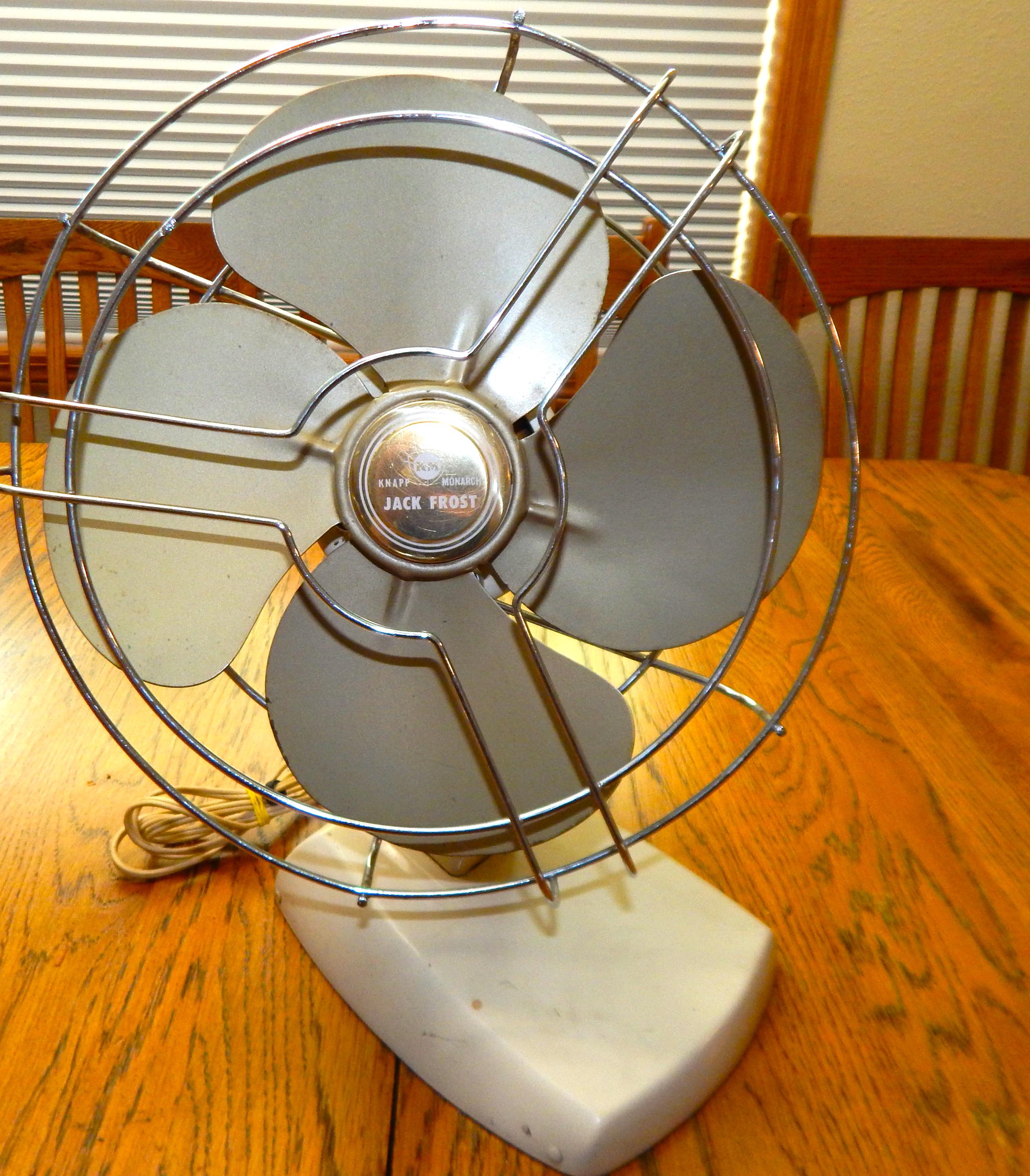 Jack Frost Electric Table Top Fan Vintage 1960s