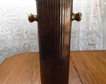 Vintage Fluted Brass Umbrella Stand Made in India