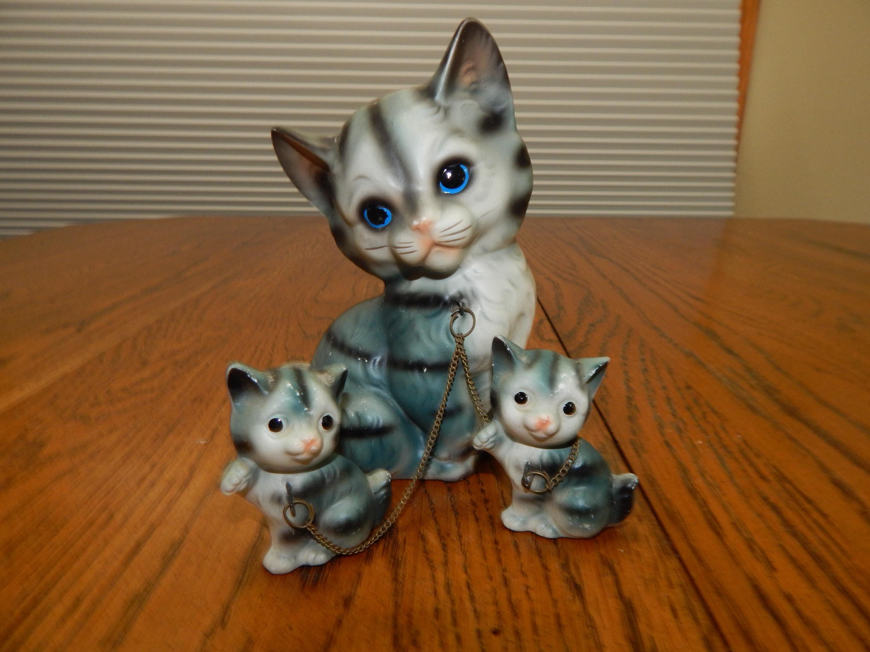 Vintage Chained Cats - Etsy
