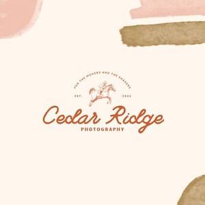 Retro Boho Logo, Modern Logo, Minimal Logo, Retro Logo, Colorful Logo, Branding Kit, Brand Identity, Small Business Logo, Bright Logo