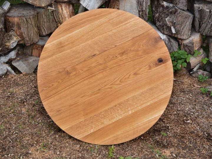 Oak Wood Table Top Made to Measure Different Sizes Etsy