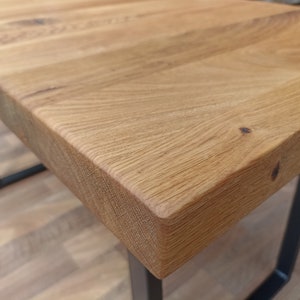 Oak wood table top Made to measure Different sizes Countertop Solid oak top for coffee or dinner table image 1