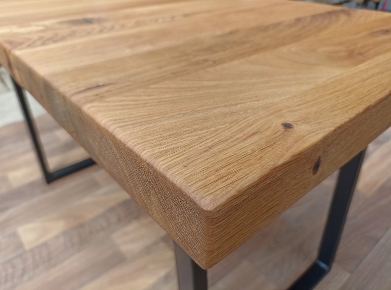 Tablero de madera de roble / Hecho a medida / Diferentes tamaños / Encimera / Tapa de roble macizo para mesa de centro o comedor imagen 1