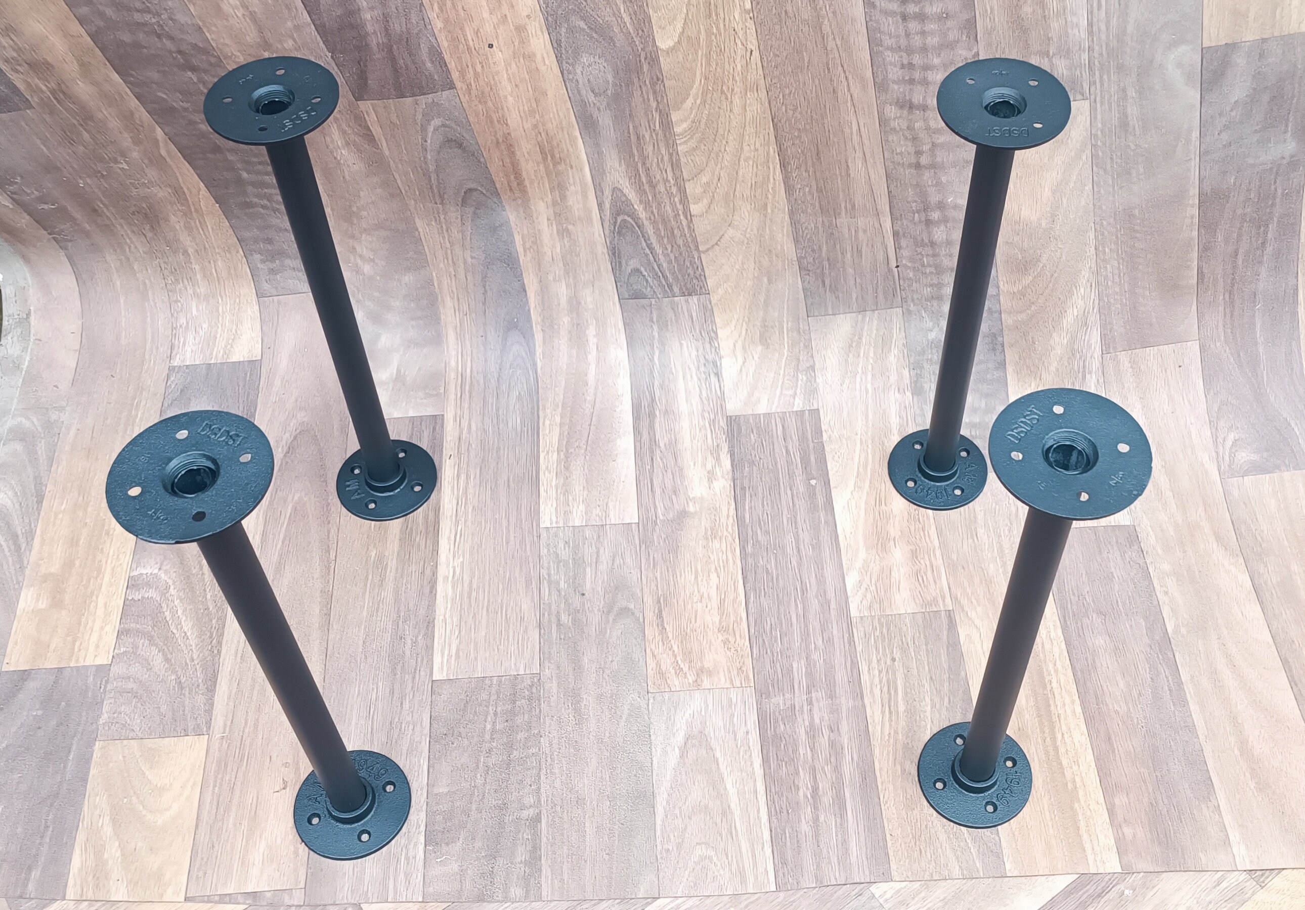 4x Black Steel Tube Table Legs Desk Legs Coffee Table Legs Etsy