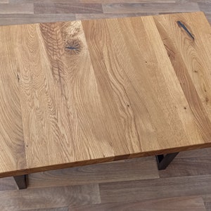 Oak wood table top Made to measure Different sizes Countertop Solid oak top for coffee or dinner table image 6