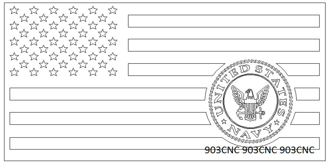 US Navy Flag Vector | Etsy