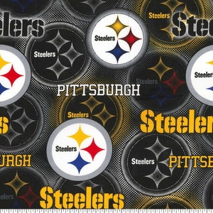 Pittsburgh Steelers 100% Cotton Fabric - Etsy