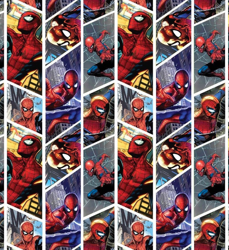 Spider-man Fabric by the Yard - Etsy
