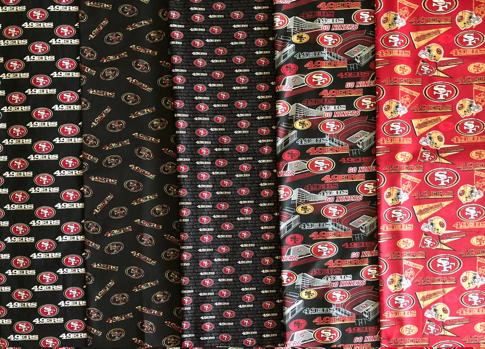 Sports Team Fabric By the Yard Etsy