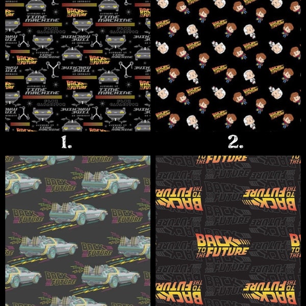 Back To The Future 100% Cotton Fabric