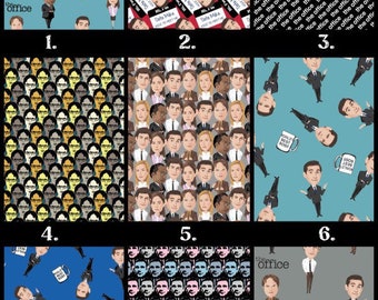 The Office Cotton Fabric Michael Stacked
