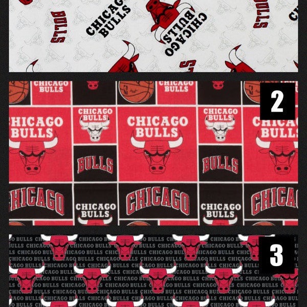 Chicago Bulls 100% Cotton NBA Fabric!