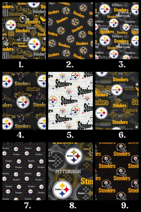 Pittsburgh Steelers 100% Cotton Fabric - Etsy