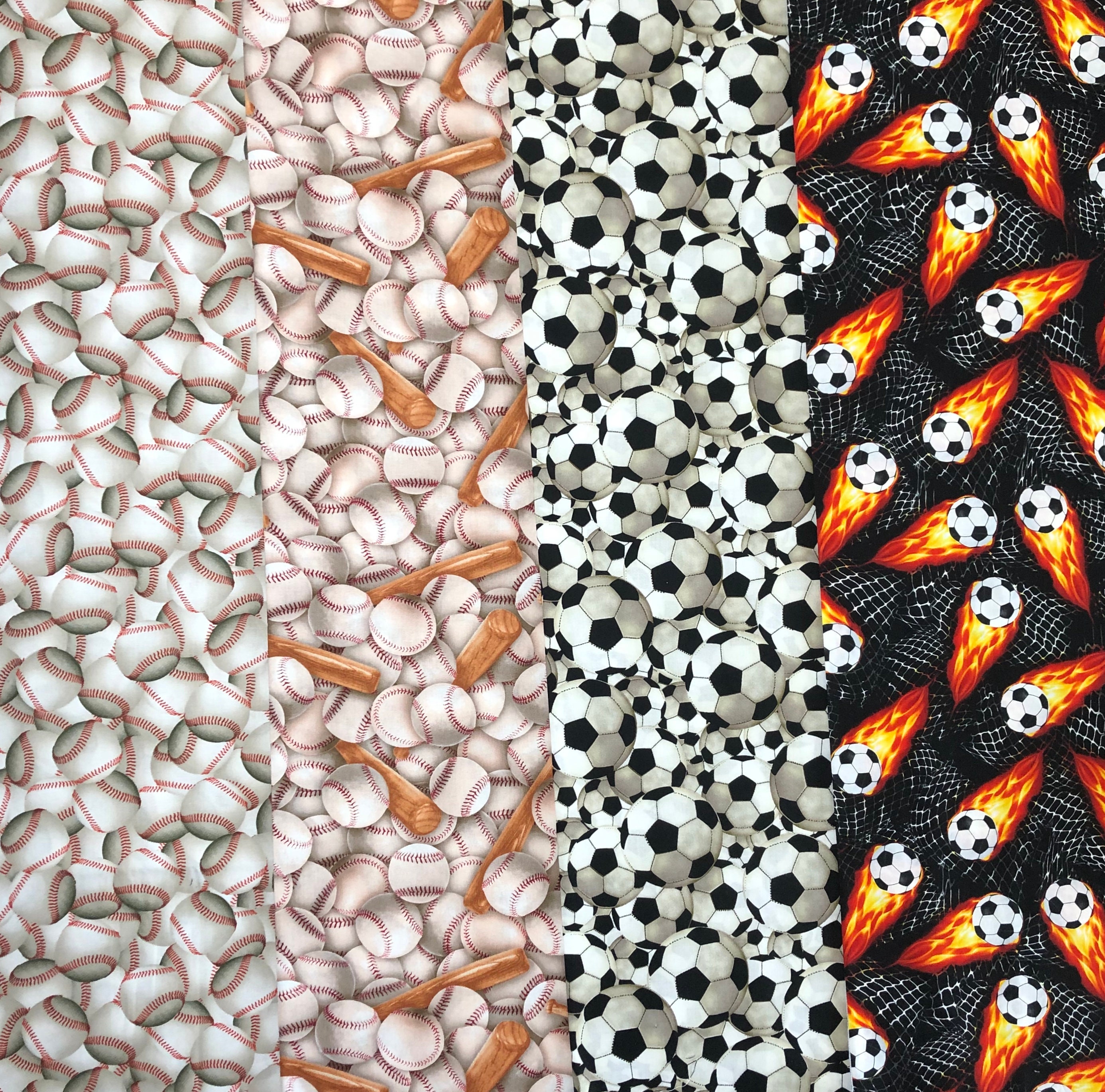 Sports Fabric by the Yard Etsy