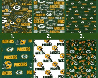 Greenbay Packers Fabric by the Yard Cotton Green Bay Packers - Etsy