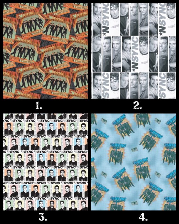 NSYNC 100 Cotton Fabric Etsy