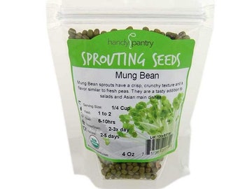 4 oz. Certified Organic Mung Bean Seeds