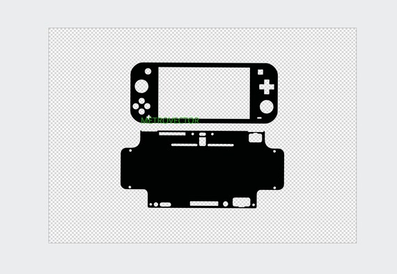 Nintendo Switch Lite Skin Template Svg Etsy