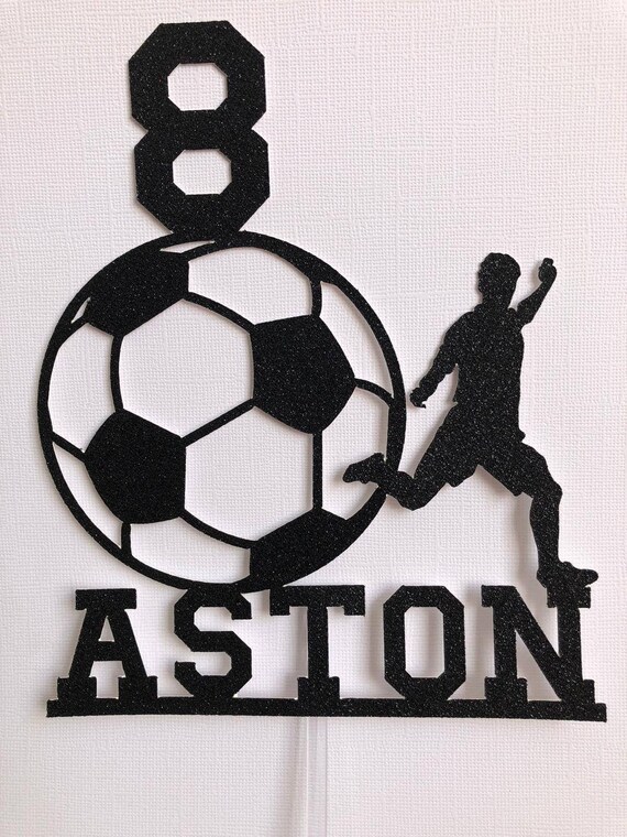 Soccer Birthday Cake Topper Soccer Party Soccer Cake Topper Etsy