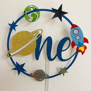 Weltraum Kuchen Topper, Planeten Kuchen Topper, erste Geburtstagsparty, Weltraum Mottoparty, Weltraum Kuchen Topper, Planeten Themen Kuchen