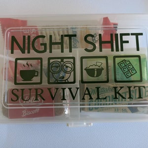 Night Shift Worker Survival Kit Fun Novelty Gift & Card 