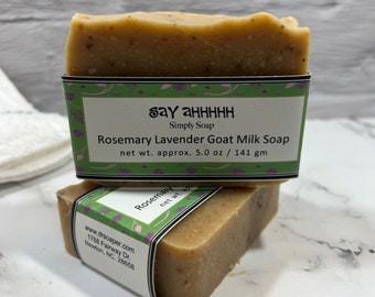 Rosemary Lavender Goat Milk  Soap