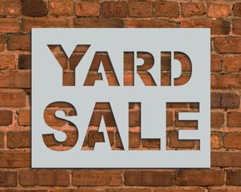 Garage Sale Sign Stencil | Etsy
