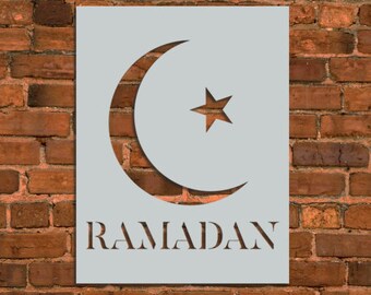ramadan kareem stencil