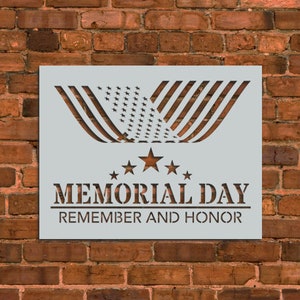 Memorial Day Stencil
