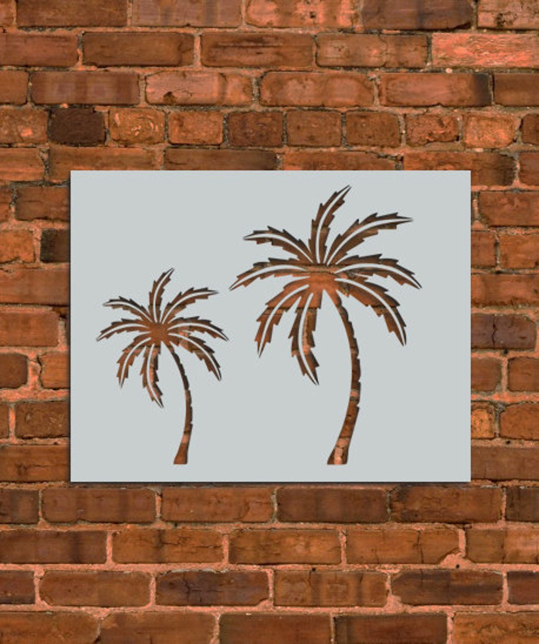 Palm Tree Stencil - Etsy