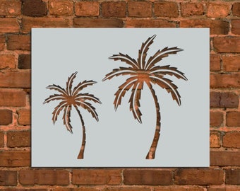 palm tree stencil etsy