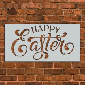 Happy Easter Sign Stencil