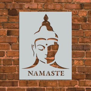 Ganga Goddess Namaste Stencil