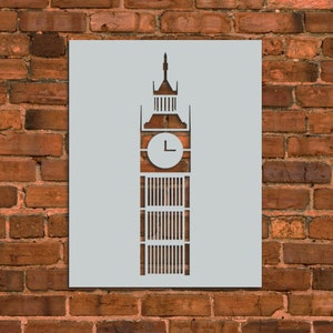 Big Ben Tower Stencil