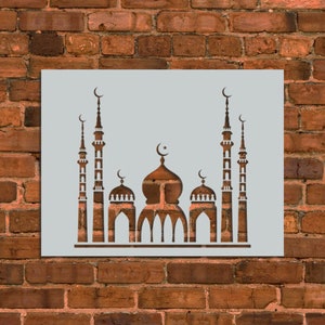 Muslim Mosque Stencil