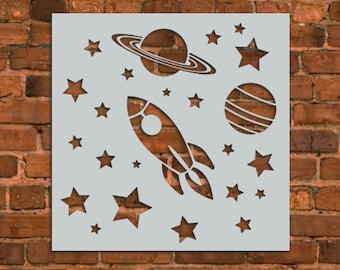 Galaxy Stars Stencil - Etsy
