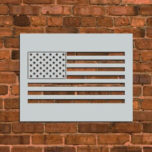 American Flag Stencil