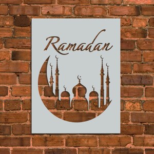 Ramadan Ramzan Stencil