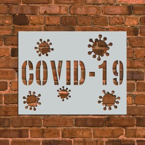 Covid-19 Sign Stencil