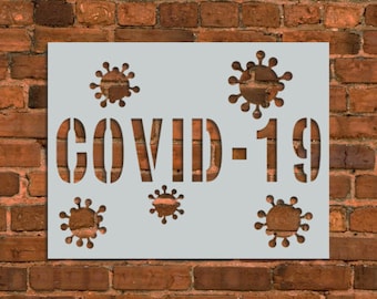 Covid-19 Sign Stencil