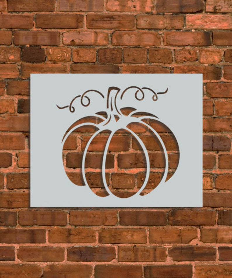 Thanksgiving Pumpkin Stencil image 1